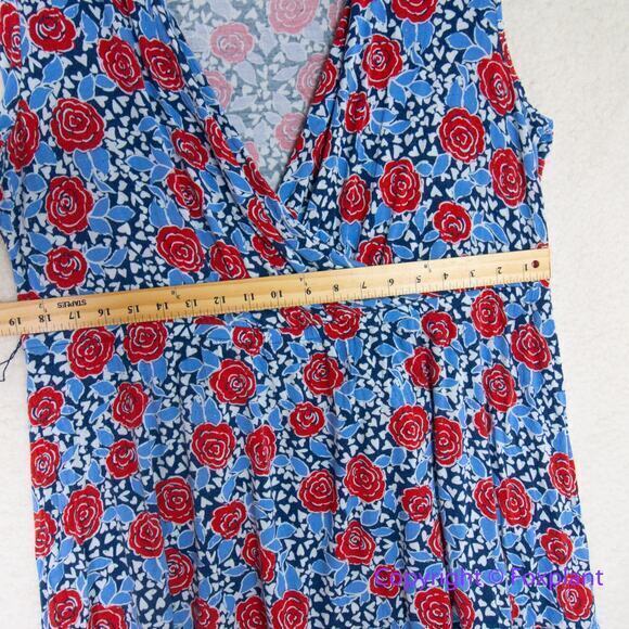 ModCloth rose print Outgoing Guidance Surplice Top, size 2X - Picture 9 of 16